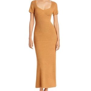 Staud Camden Dress in camel